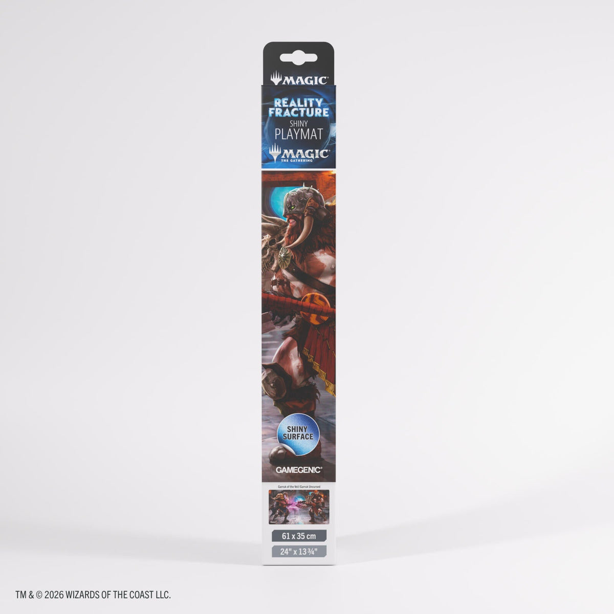 Gamegenic Magic: The Gathering—Reality Fracture Shiny Playmat - Garruk of the Veil / Garruk, Uncursed