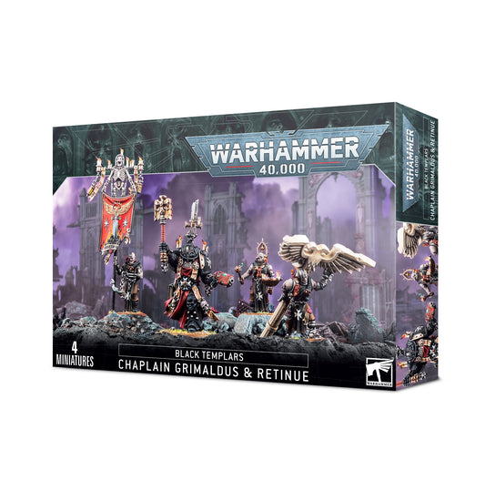 Games Workshop - Warhammer 40K - Black Templars - Chaplain Grimaldus & Retinue