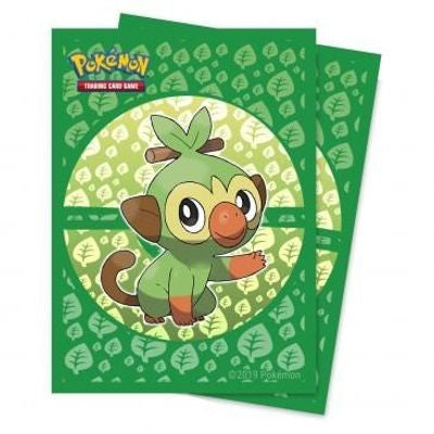 Ultra PRO Pokémon Sword & Shield Grookey Deck Protector Sleeves, Standard Size 66 x 91 mm, 65 Count, Green