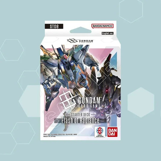 Gundam Card Game Starter Deck - Flash of Radiance (ST08) - 50 Cards - Presale Ships 01/16/2026