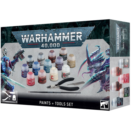 Games Workshop - Warhammer 40K - Paints + Tools Set