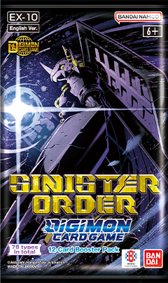 Digimon TCG Sinister Order Booster Pack (EX-10) - 12 Cards