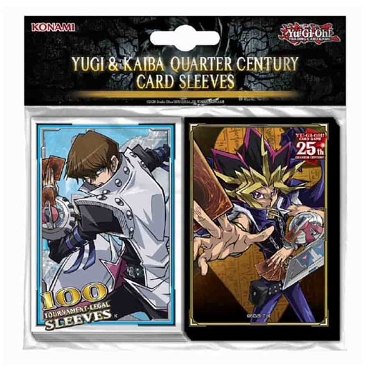 YU-GI-OH!: CARD SLEEVES: YUGI AND KAIBA QUARTER CENTURY (100CT)