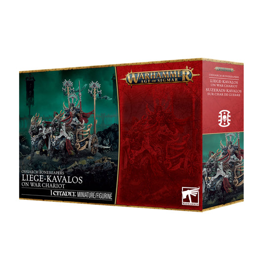 Games Workshop - Warhammer Age of Sigmar - Ossiarch Bonereapers - Liege-Kavalos on War Chariot