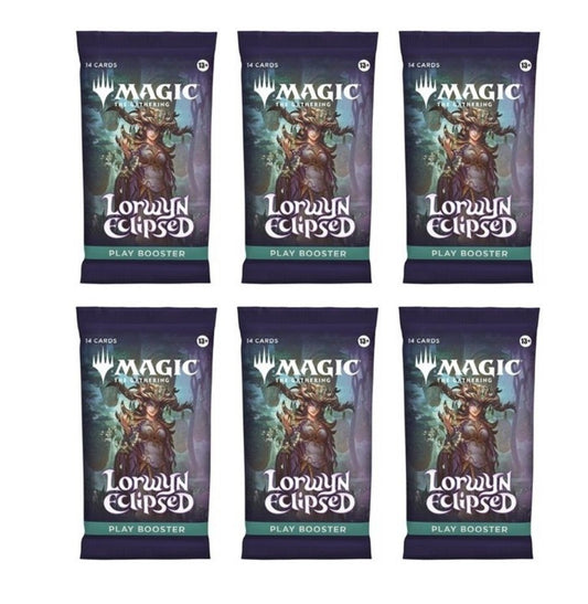 6 Packs Magic The Gathering Play Booster Pack Lot MTG Lorwyn Eclipsed
