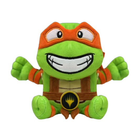 Gatherers’ Tavern Magic: The Gathering x Teenage Mutant Ninja Turtles Michelangelo ARTY Box Plush Deck Box Holds 100+ Double-Sleeved Cards