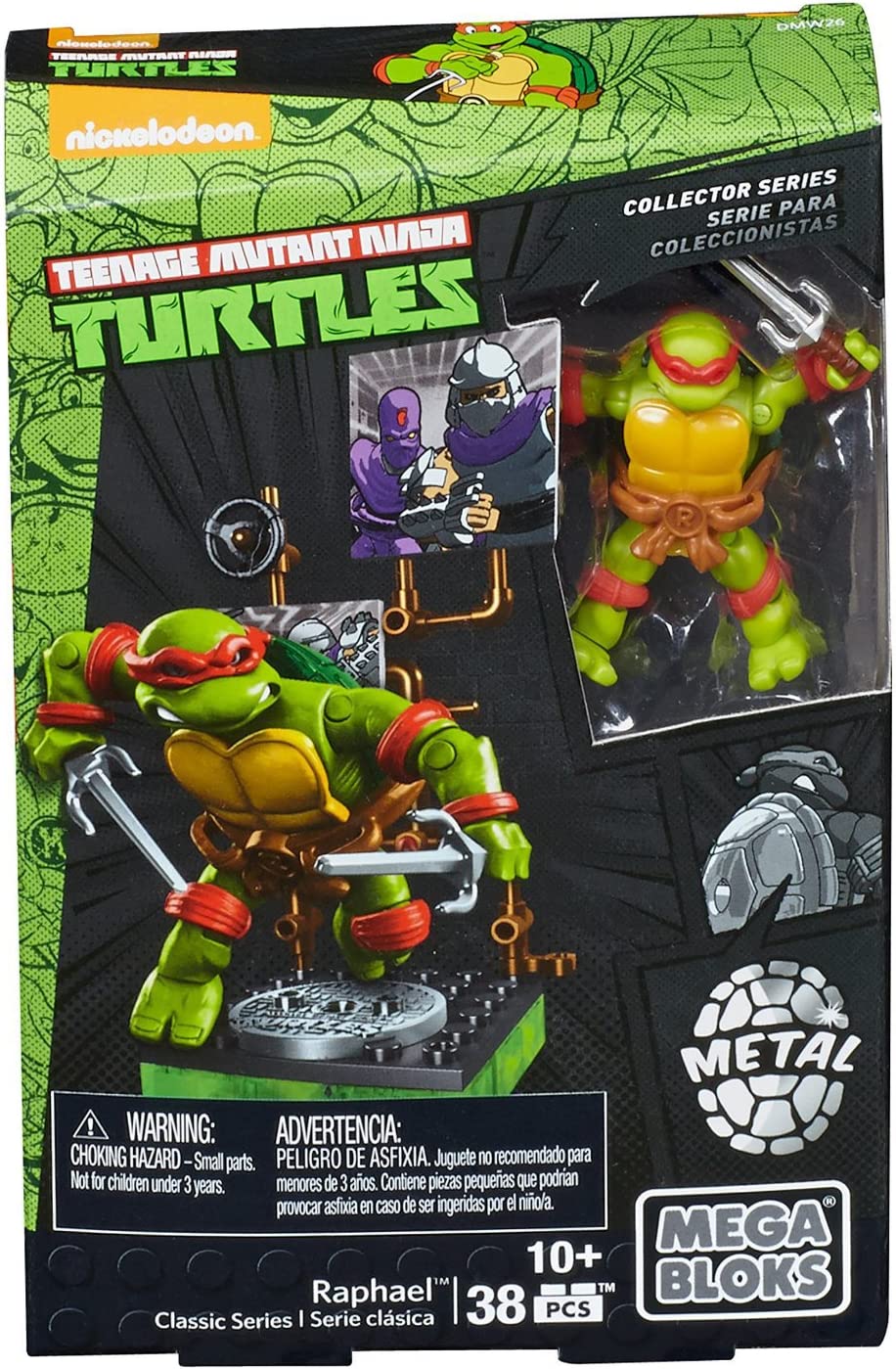 Mega Bloks Teenage Mutant Ninja Turtles Collector Raphael Mini Figure Set