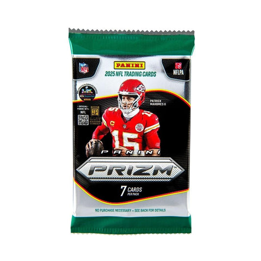 2025 Panini Prizm NFL Football Trading Cards Mega Box Pack - 7 Cards