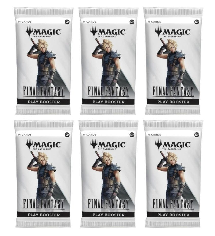 6 Packs Magic the Gathering Play Booster Pack Lot MTG Final Fantasy
