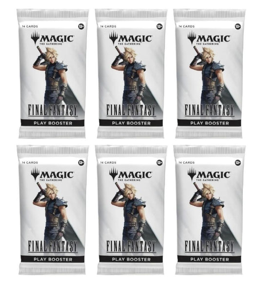 6 Packs Magic the Gathering Play Booster Pack Lot MTG Final Fantasy