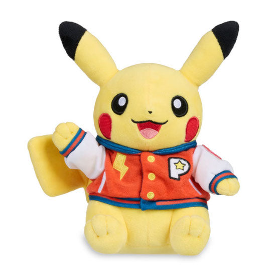 Pokemon Center World Championships 2025 Anaheim Exclusive Pikachu Varsity Jacket Plush - 6 In