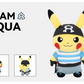 Villain Costume Pikachu Plush Toy Team Aqua 28CM