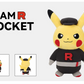 Villain Costume Pikachu Plush Toy Team Rocket 28CM