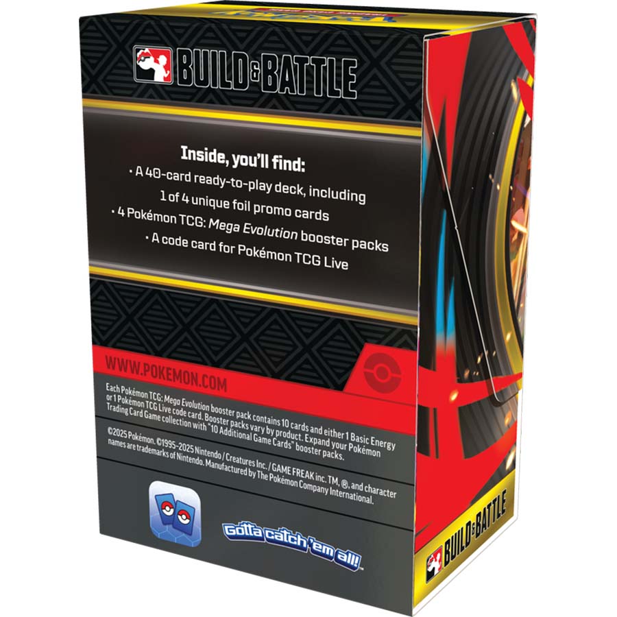 Pokemon TCG: Mega Evolution Build & Battle Box - 4 Packs - Presale Ships 10/10/2025