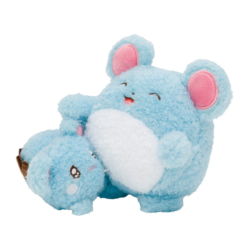 Pokemon Center: 6 Inch Plush Azurill & Marill Pokemon Buru Buru Mugyu!