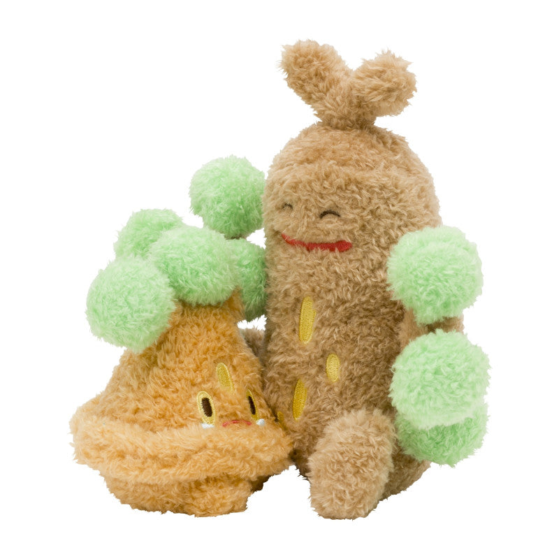 Pokemon Center: 6 Inch Plush Bonsly & Sudowoodo Pokémon Buru Buru Mugyu!