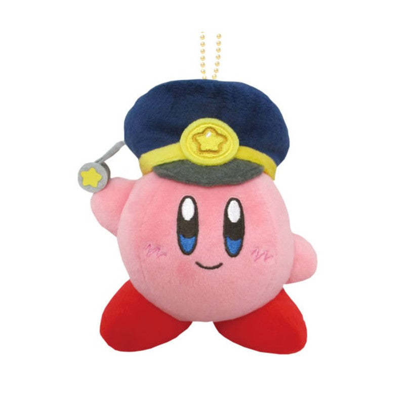 Sanei Plush Keychain Kirby Pupupu Train EXTRA