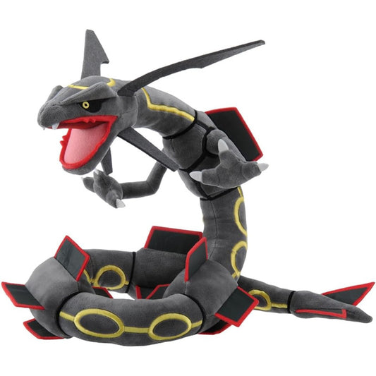 TAKARA TOMY Pocket Monster Pokemon Black Shiny Rayquaza Plush Doll Stuffed Toy 35cm