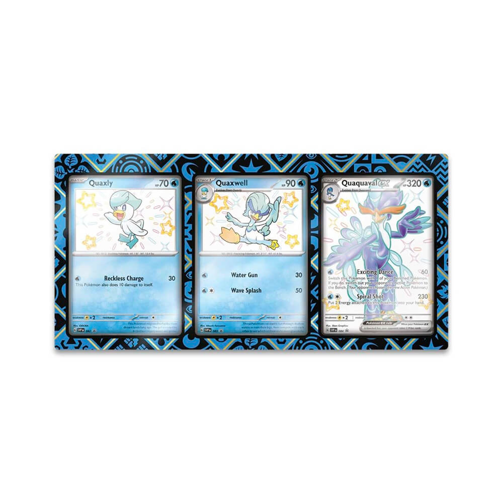 POKEMON TCG: ACRYLLIC 3 CARD DISPLAY - WATER TYPE (No Cards are included)