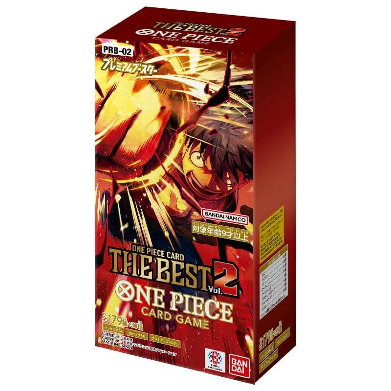 BANDAI ONE Piece Card Game The Best Vol.2 (PRB-02) Booster Box (Japanese) - 10 Packs