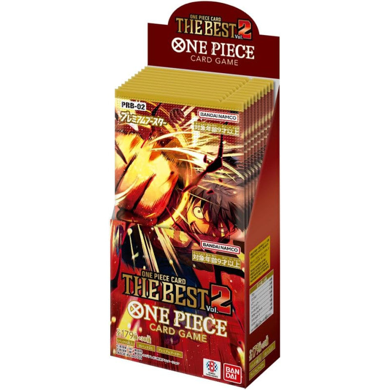 BANDAI ONE Piece Card Game The Best Vol.2 (PRB-02) Booster Box (Japanese) - 10 Packs