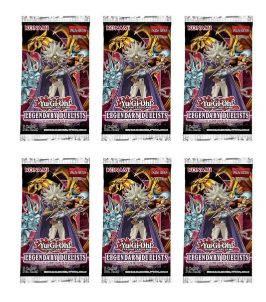 Yu-Gi-Oh! Legendary Duelist Rage of Ra (1st Edition) Booster Pack Lot - 6 Packs