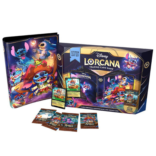 Ravensburger Disney Lorcana TCG: Azurite Sea Stitch Collector's Gift Set | Deluxe Collectible Set with Over 200 Art Pieces | Ultimate Game Experience for Ages 8+