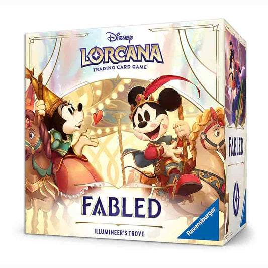 Ravensburger Disney Lorcana TCG Trove Set 9 Fabled - Secure Card Storage - Includes Booster Packs & Comprehensive Guide - Presale Ships 08/29/2025