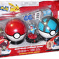 Pokemon Surprise Attack Figures Axew Poké Ball vs. Totodile Net Ball