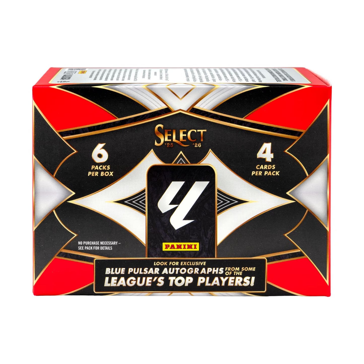 Panini 2025-26 Select LaLiga Soccer Trading Card Blaster Box | 6 Packs Per Box | 4 Cards Per Pack