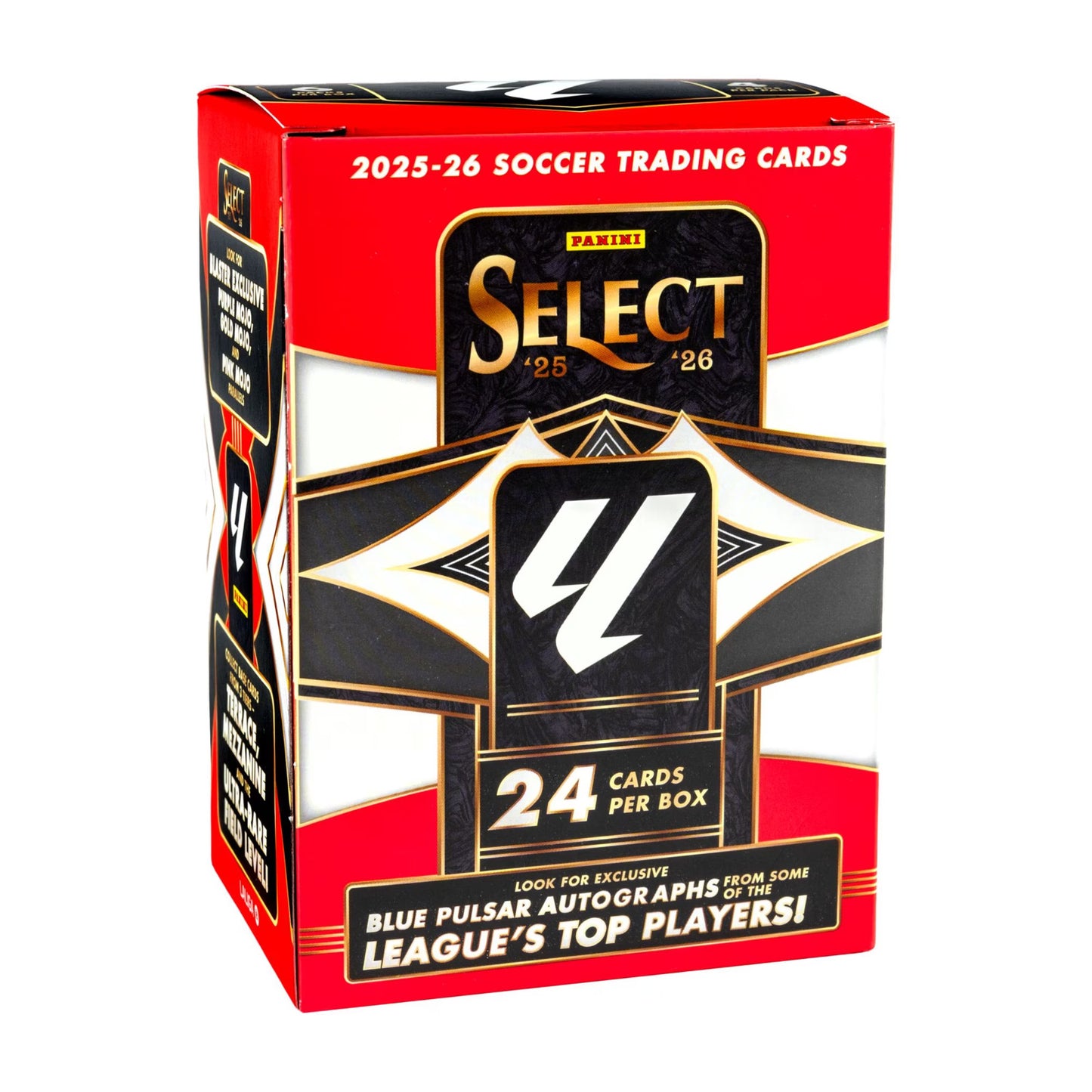 Panini 2025-26 Select LaLiga Soccer Trading Card Blaster Box | 6 Packs Per Box | 4 Cards Per Pack