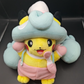 Pikachu Plushie with Hatterene Costume