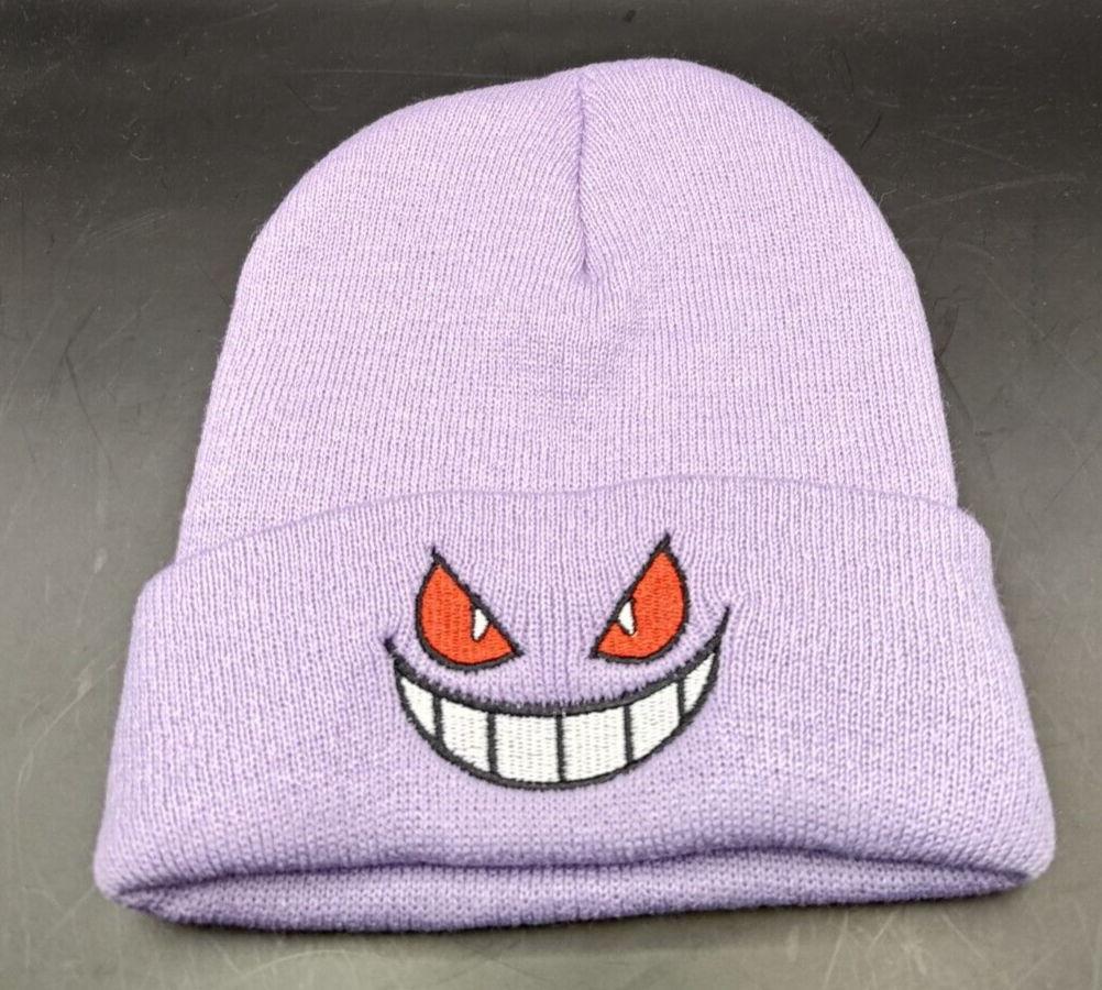 Gengar Beanie, Light Purple - Fits All Sizes