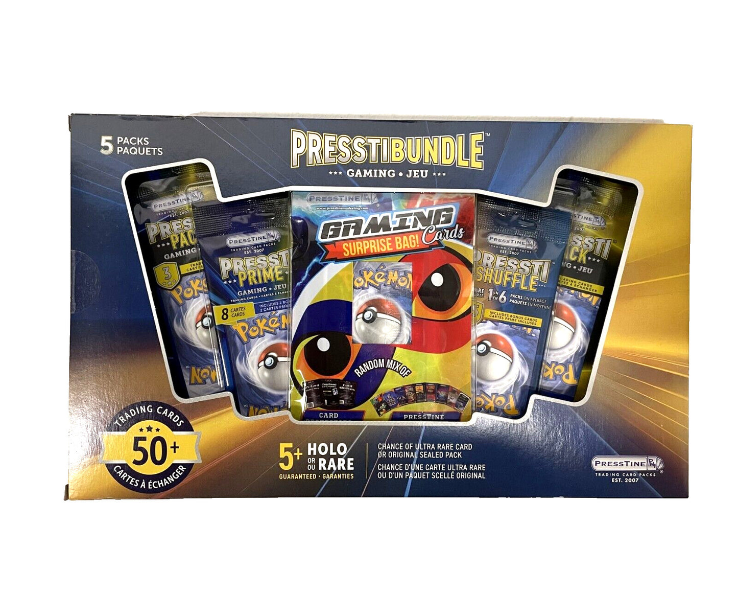 Presstine Presstibundle - Pokemon TCG Mystery Bundle 50+ Cards