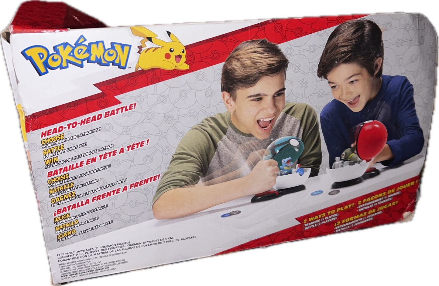 Pokemon Surprise Attack Figures Axew Poké Ball vs. Totodile Net Ball