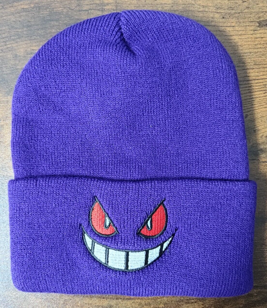 Gengar Beanie (Dark Purple) - Fits All Sizes