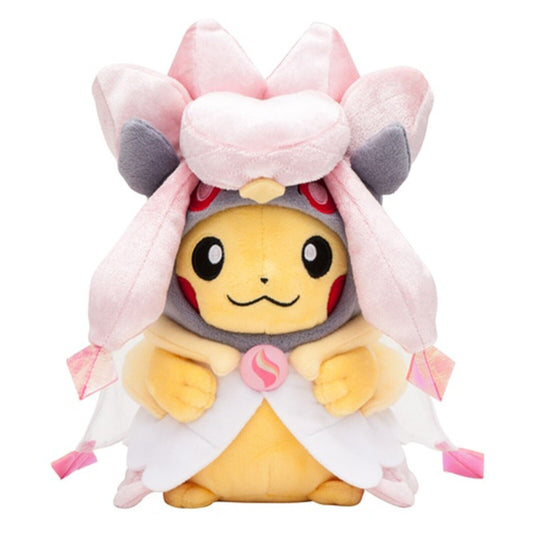 Pokemon Center Original Pikachu Wearing Mega Diancie Poncho Plush