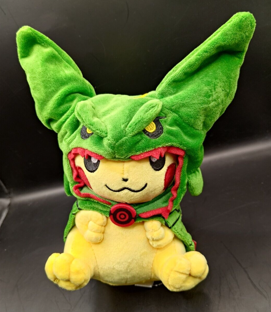 Pikachu with Rayquaza Poncho Plushie