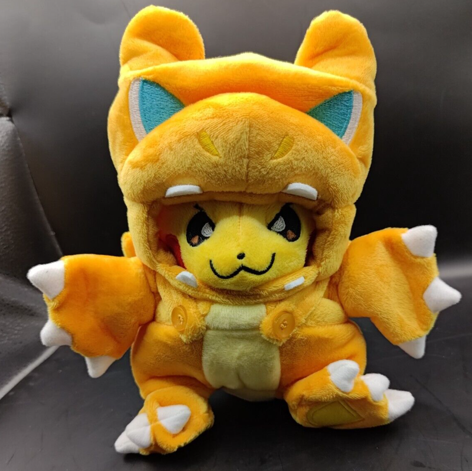 Pikachu Plushie with Charizard Costume