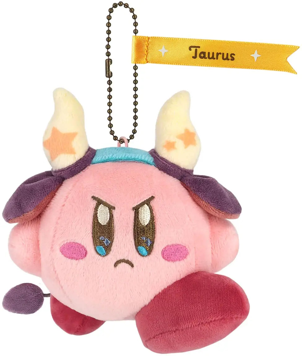 SAN-EI EA-HC02 Kirby Kirby Horoscope Collection Mascot, Taurus, Plush Toy, Height 5.1 inches (13 cm)