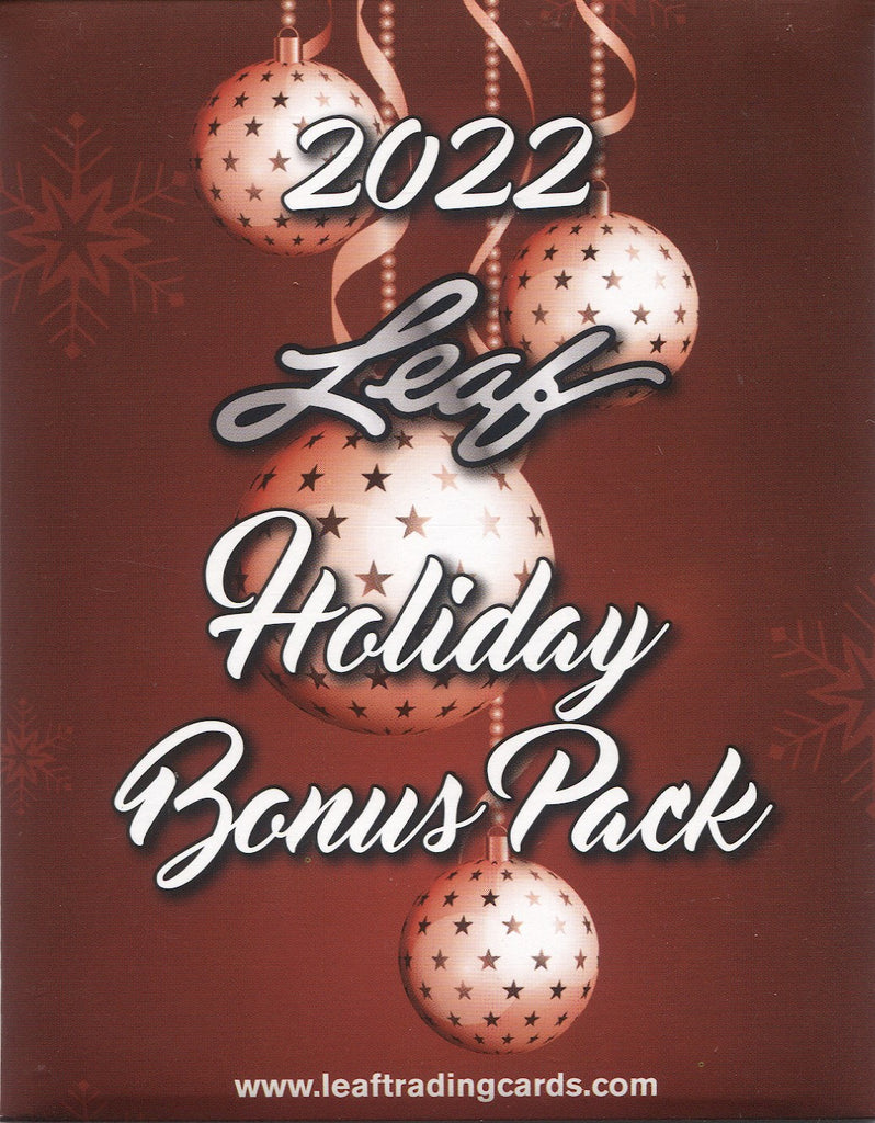 2022 Leaf Holiday Multi Sport Factory Sealed Hobby Bonus Pack