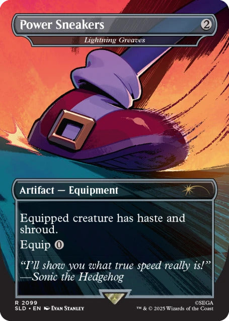 Magic the Gathering Secret Lair x Sonic the Hedgehog: Turbo Gear - Foil Edition