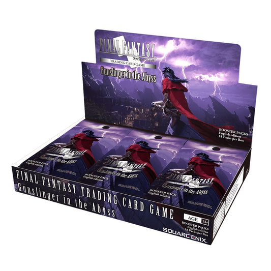 Final Fantasy TCG Booster Box: Gunslinger In The Abyss - 18 Packs