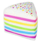 Smushmart Giant Rainbow Fun Fetti Cake Slice Squishy Toy