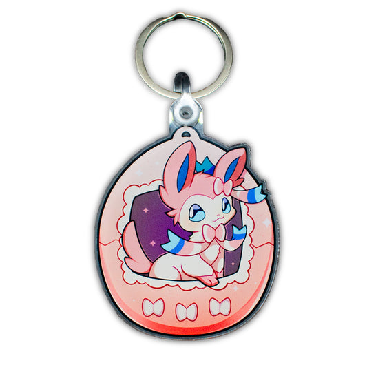 Sylveon Tamagotchi Keychain