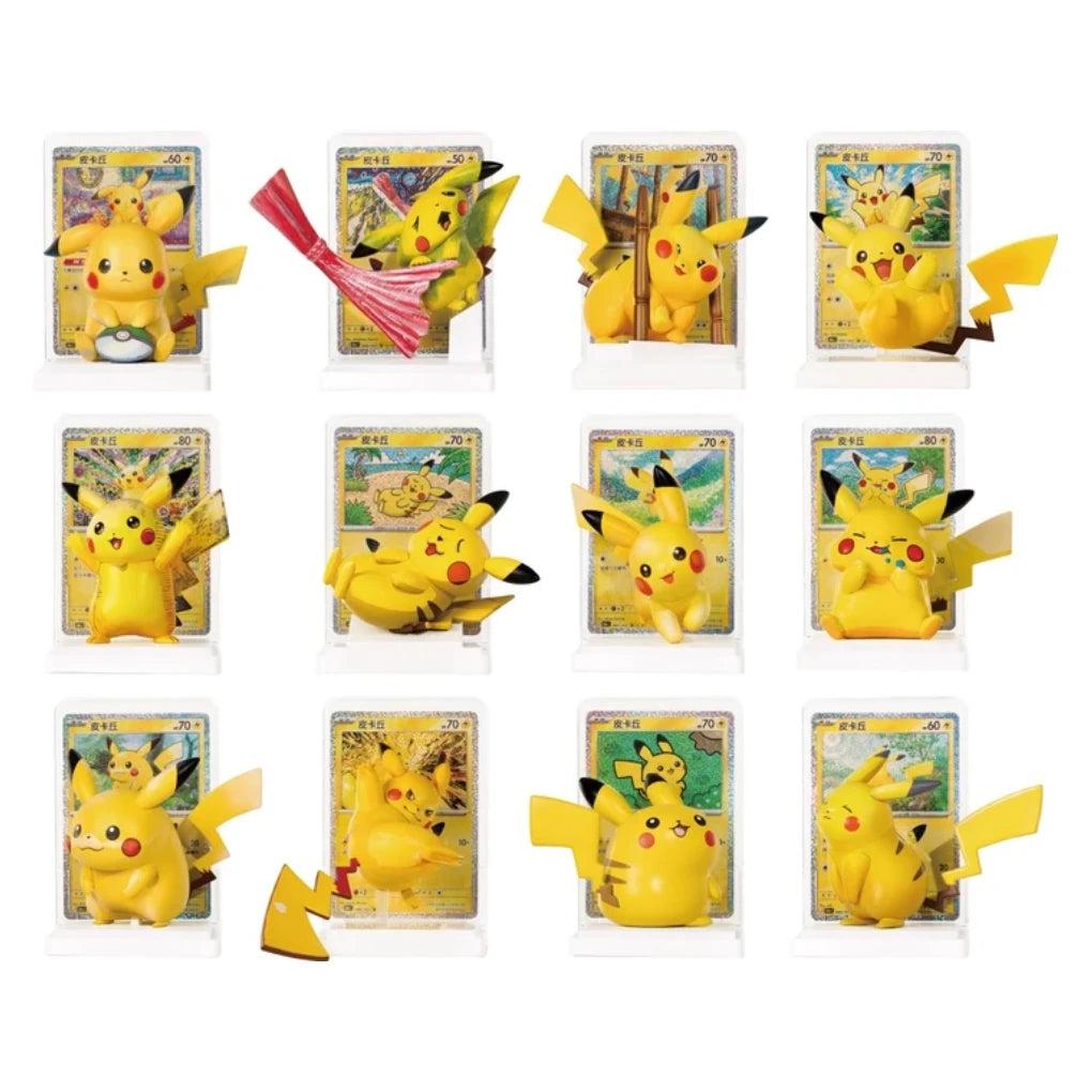 Pokémon TCG 30th Anniversary Dream Painting Pikachu Figure Set – 12-Box Sealed Display – Simplified Chinese – 12 Figures, Matching Foil Cards & Booster Packs