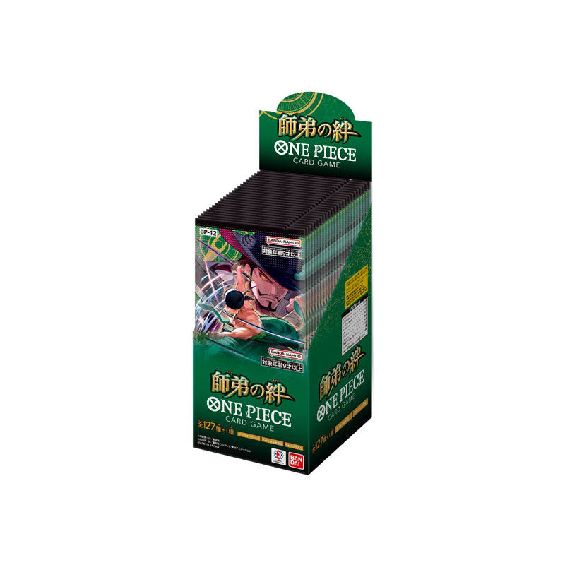 BANDAI ONE PIECE Card Game Master and Student Bonds (OP-12) Booster Box (Japanese) - 24 Packs