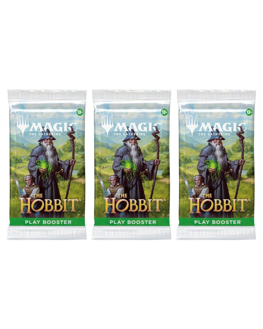 Magic: The Gathering The Hobbit Play Booster Pack Lot - 3 Packs