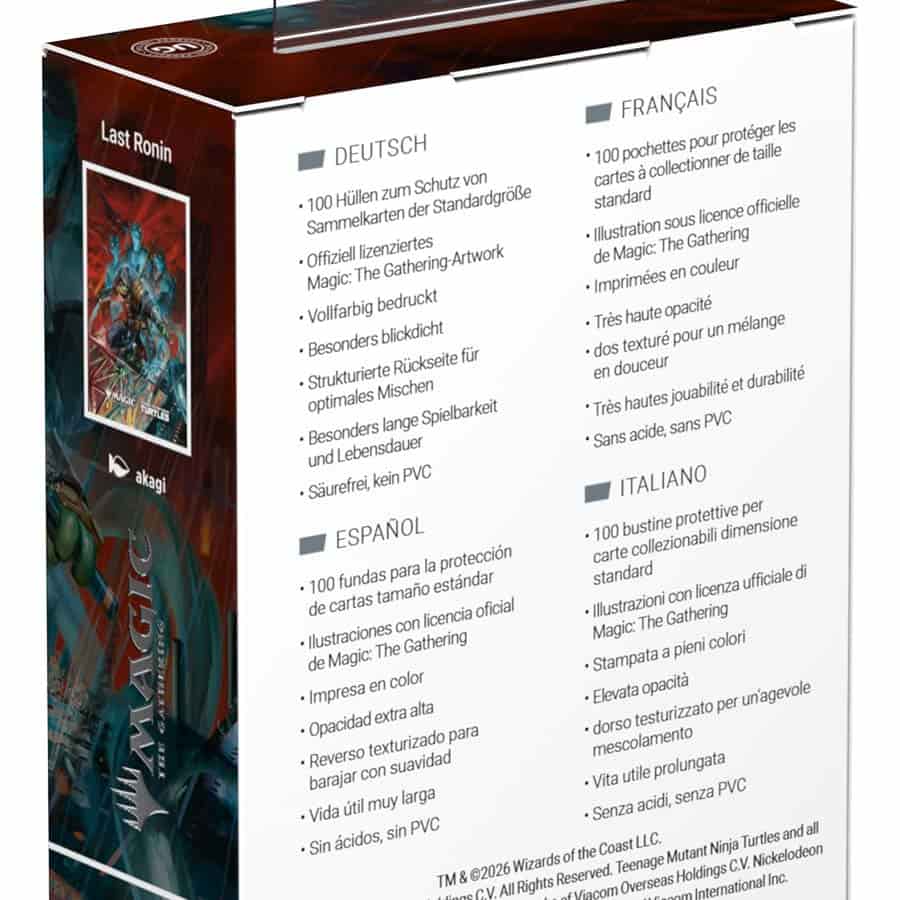 Ultimate Guard: Magic The Gathering: Teenage Mutant Ninja Turtles: Art Sleeves - Last Ronin