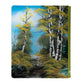 Ultra PRO - Bob Ross Lakeside Path 9-Pocket Zippered PRO-Binder, Trading Card Collector Organizer Bob Ross Merch Premium Storage Leatherette Binder Side-Loading Scenic Artwork